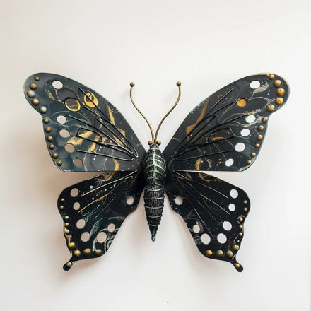 2024 Modern Luxury Home Decor 3D Colorful Butterfly Metal Art Wall Hanging for Living Room 50x39 New Dropshipping Contemporary