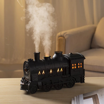 300ML Train Air Humidifier Ultrasonic Aromatherapy Diffusers Mist Maker Fragrance Essential Oil Aroma Difusor Smoke Ring Sprayer