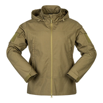 Breathable Durable Spring Tactical Men's Thin Stand Collar Hooded Jacket