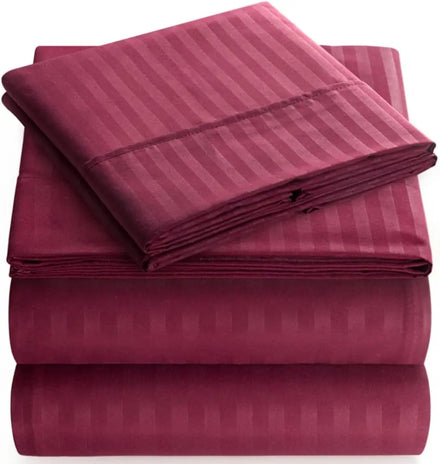 Luxury 5 Star Quality Egyptian Cotton Microfiber Solid White 100% Cotton Linen Sheet Bedding Set Hotel Bed Sheets