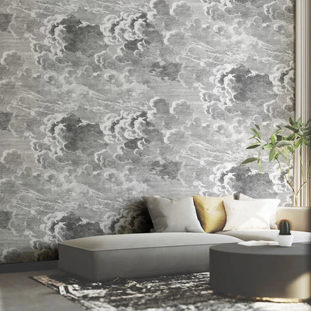 Dark Cloud Wallpaper Luxury French Living Room Bedroom Background Wallpaper Simple TV Background Wall Cloth Nordic Wall Cloth