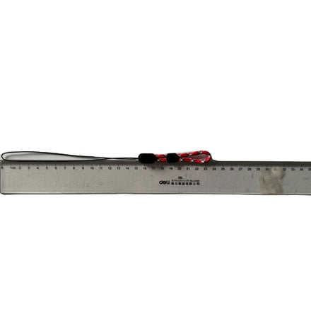 Custom Design Red Nylon Lanyards Adjustable Woven Short Mini Hand Wrist Finger Key Strap Promotional Cell Phone Strap with Logo