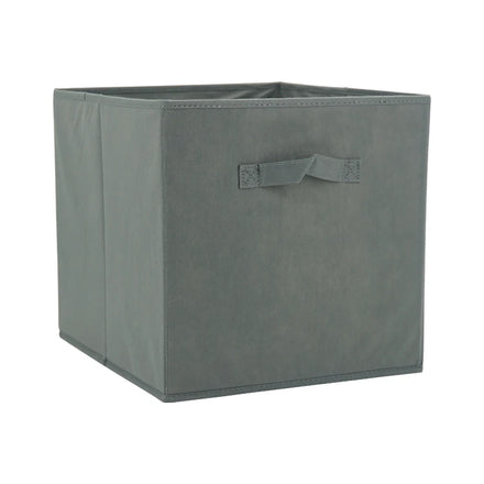Classic Rectangle Foldable Toy and Laundry Clothes Storage Box Linen Fabric with PC Plastic for Household Storage
