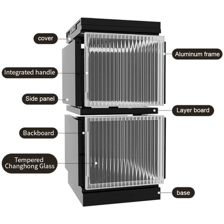 Graining Locker Smart Home Security Cabinet Household Network Wardrobe Storage Solution Intelligent Cupboard Parcel Container