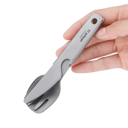 Camping Cutlery Set 4pcs/set Spoon Fork Knife Bottle Opener Dinnerware Camping Cooking Flatware