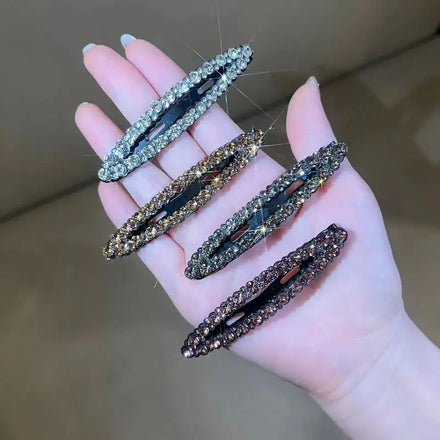 Wholesale Full Crystal Hair Pin Fashion Bling Bling Zircon Metal Hair Clip Hair Accessories for Girls