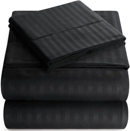 Customized Egyptian Cotton 200TC Solid Color Hotel Quality 4-Piece Bedding Sheet Set Anti-Pilling Anti-Dust Mite Features Home