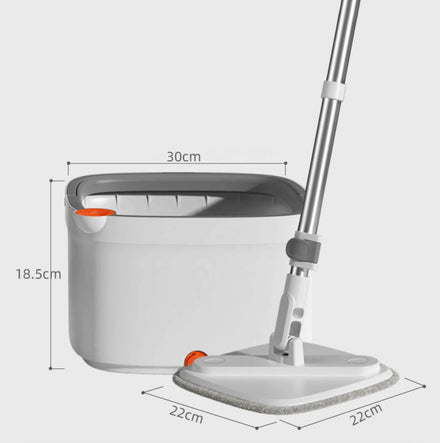 360 Degree Rotating Mop Bucket with Single Pole Steel Material for Separating Dirty Sewage and Clean Water Floor Cleaning