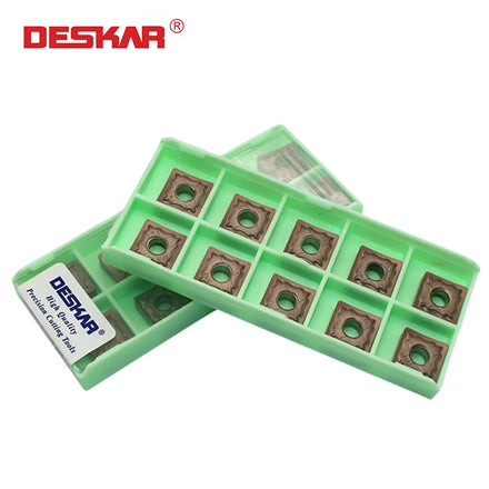 DESKAR Stainless Steel Special CNC Lathe Blade Carbide Inserts Turning Tool Machining Cutting sharp SNMG120404 120408-HA LF6118