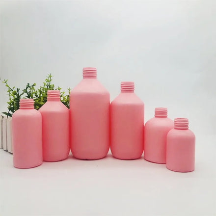 Cosmetics Packaging Containers 60ml 100ml 200ml 300ml 500ml Pink Empty Plastic Shampoo Bottle for Lotion
