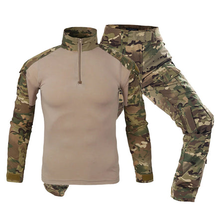 G2 Tearproof Tactical Suit Rip-Stop Camouflage Black Equipment Tactical Uniform