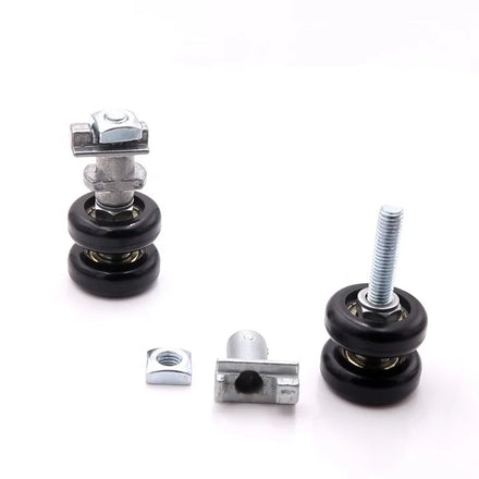 small POM PA6 nylon runner wheels hanging sliding glass door roller glass window roller bearing in Turkey