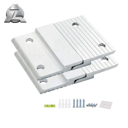 Metal Aluminum Alloy French Cleats Z Clip on Concrete Wall for Hanging Mirrors Picture Hanger