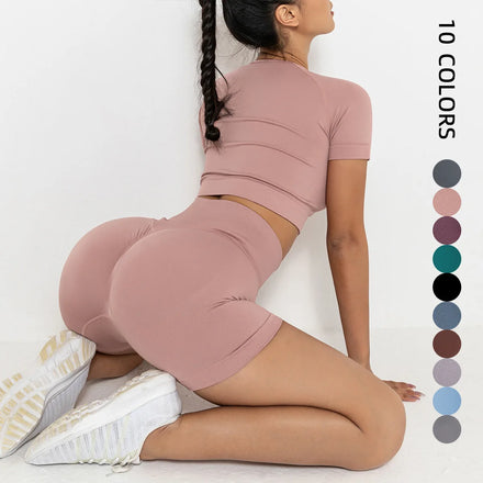 GC Roupa De Academia Kit Conjunto Deportivo Mujer Fitness Seamless Yoga Set Tenu De Sport Femme Sport Wear Women Set