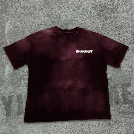 Custom Manufacturer 300gsm Heavyweight Mock O-Neck Thick Collar Embroidery Oversized Drop Shoulder Boxy Cropped t Shirt for Men