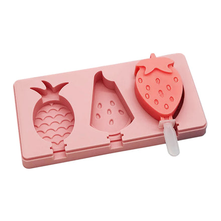 Novelty 3D Popsicle Ice Pop Stick Easy-Release Freezer Silicone Ice Cream Molds Silicone Ice Cube