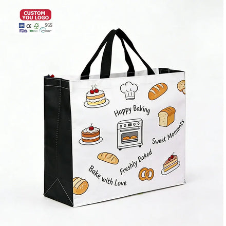 Wholesale Custom Promotional Eco Friendly Laminated Supermarket Grocery Tnt Tote Reusable pp Non Woven Shopping Bag