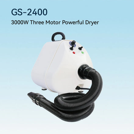 GS-2400 Three Motors 3000W More Powerful Blow Out Pet Hair Dryer