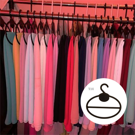Factory Stock Semicircle Solid Durable Scarfs Hanger Plastic Hangers Flexible Sale Applicable Multiple Scenarios Small Hijab