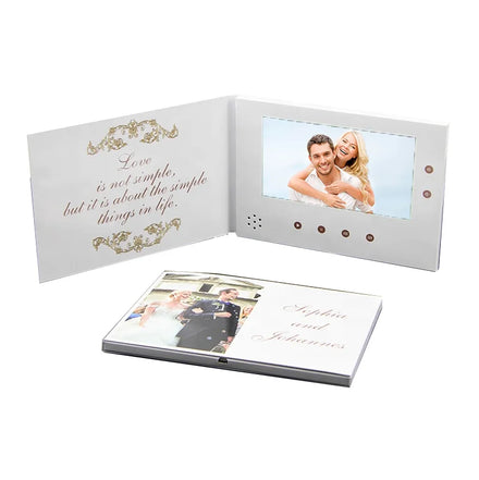 Brand New 7 Inch LCD Fairy Animal Cross Advertising Card Music & Video Player for Wedding Invitations Paper Material