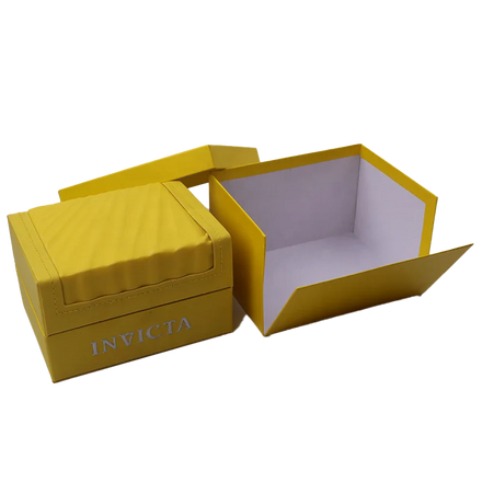 Customize New Design Single Yellow Pu Leather Watch Storage Box Case Special Shape Pillow Microfiber Lining Custom Logo Charming