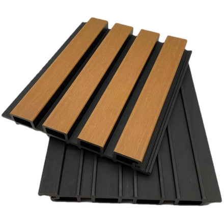 Outdoor Decorative Courtyard 3D WPC Wall Cladding ECO-Friendly PVC Co-extrusion Panel Exterior Walls Ceiling Household Commerce
