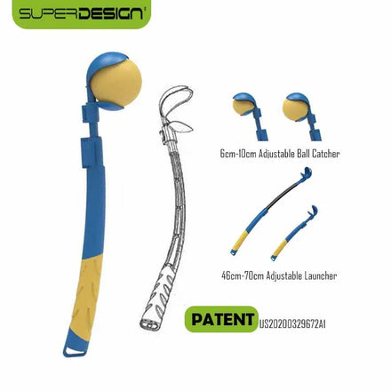 Super Design Manufacturer Patent PET Outdoor Toys Adjustable Telescopic Pet Interactive Dog Training Toys Hand Ball Launcher