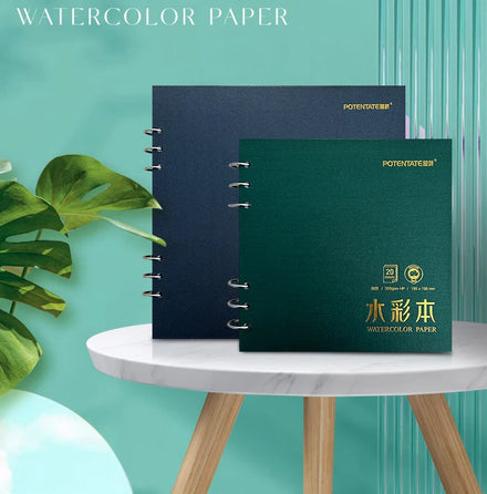 Potentate 300gsm 100% Cotton Watercolor Paper Book Spiral Loose Leaf Hot Press