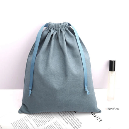 Wholesale High Quality Organic Cotton Linen Drawstring Bag for Shoes Clothing/Socks Security Feature Luxury Packaging