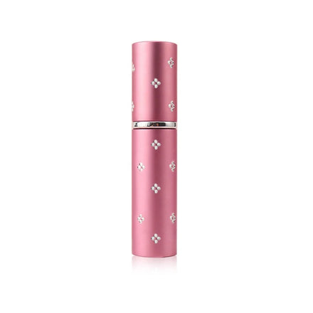 5ml Lipstick Style Perfume Dispensing Bottle Travel Spray Bottle 2024 New Empty Round Pink Perfume Spray Bottle