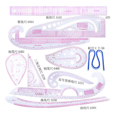 French Curve Curve Board Cloud Ruler Cartoon Curve Ruler Design Drawing Template BIG Cloud Ruler