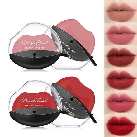 Hot Sale 12 Colors Lip Makeup Dragon Ranee Matte Lip Shape Lipstick Waterproof Long Lasting Lazy Lipstick
