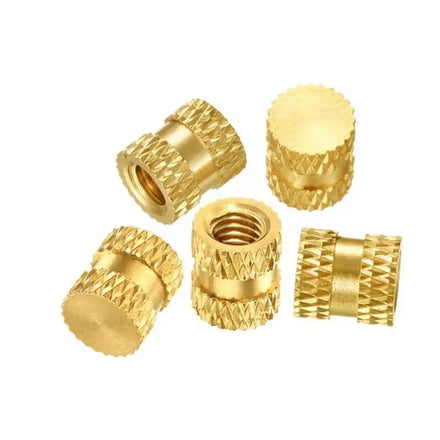 Factory Price M6 Model ISO Standard Brass Thread Insert Nuts With M2 M4 M3 Locking Plastic Double Beveled Knurled Screw