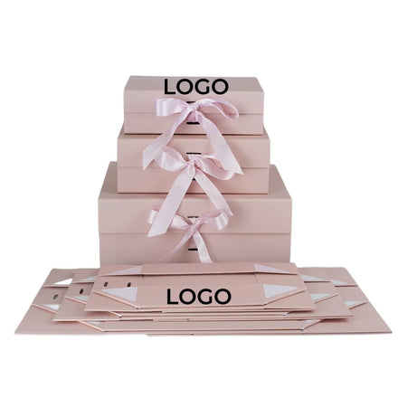Recyclable Luxury Paper Box Custom Gift Box With Ribbon Closure Paper Box Packaging