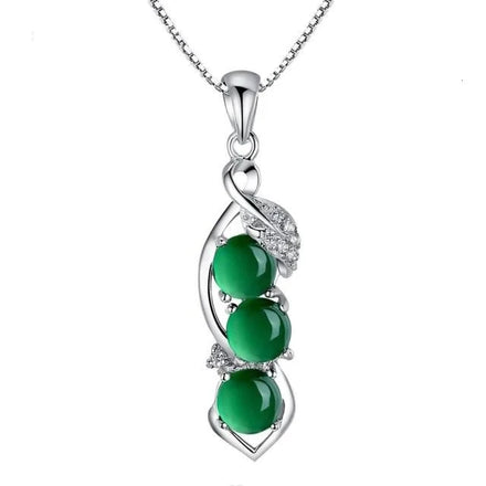 CAOSHI Green Pea-pod Design Luxury Trendy Female Wedding Engagement Party New Fashion Jewelry Temperament Elegant Women Necklace