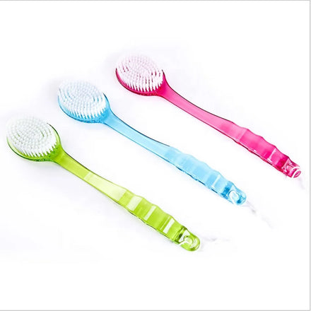 Hot Selling Plastic Long Handle Bath Body Brush Massage Shower Brush Oval Double Sided Back Bath Brushes
