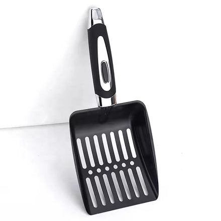 Best Good Quality Durable With Wood Handle Stainless Steel Kitty Litter Scoop Cat Poop Scoop