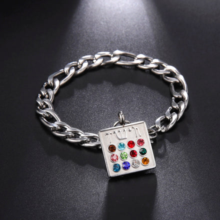 12 Tribes High Priest Chain Stainless Steel Bracelet Women 18K Gold Plated Fashion Jewelry Bracelets