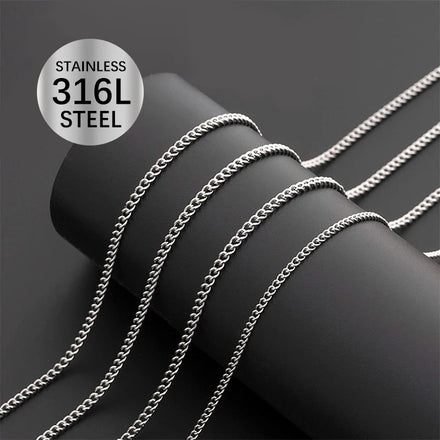 Low Price Wholesale Hip Hop Bracelet Necklace 316L Stainless Steel Twist Rope Fine Jewelry Necklace