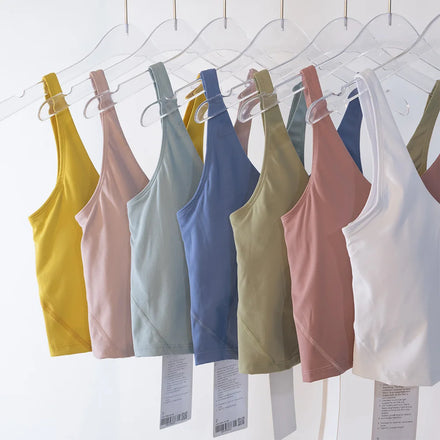 Lightweight Breathable Padded Yoga Bra & Crop Top Plus Size Casual Outdoor Gym Vest Recyclable-Drop Shipping Wholesale
