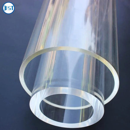 Rigid clear Acrylic Pipe Tube 100mm 200mm 300mm Large Diameter Customized Thickness Hollow Transparent Tubo De Acrilico