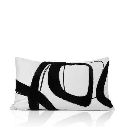 Tiff Home 30*50cm Simple Abstract Embroidered Cushion Cover Modern Geometric Pattern Decor for Sofa & Car Wholesale Direct Sales