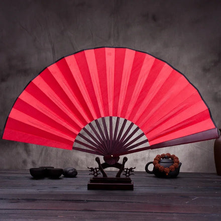 10 Inch Folding Fan Hand Silk Cloth DIY Chinese Folding Fan Wooden Bamboo Antiquity Fold Fans DIY Calligraphy Painting Decor