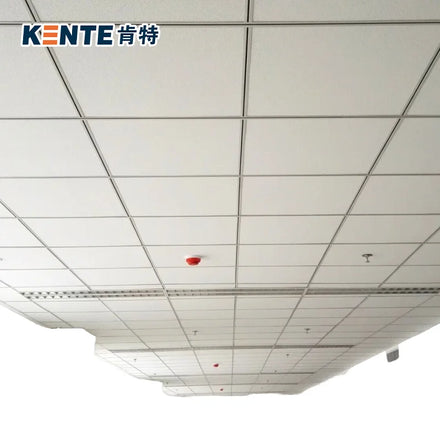 Kente 2*2 Modern Square Acoustical Ceiling Tiles Mineral Fire Rating Heat Insulation Sound Absorption Damp Resistance Smoke
