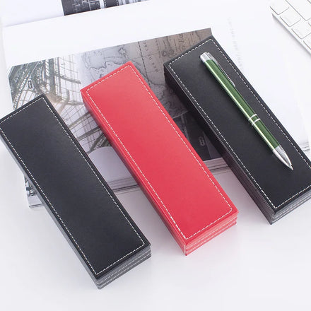 Small Moq Custom Logo Classic High-End PU/Leather Pen Display Storage Box Customized Packaging Boxes case for Pen