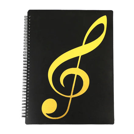 Leather Plastic Sleeves Stand Extender Flip Piano Book Black Choral Page Storage Holder Sheet Organizer Music Folder for Choir
