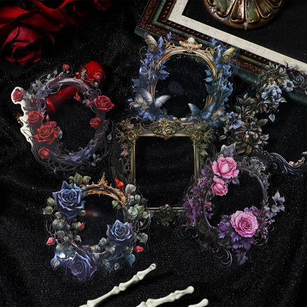 10pcs/pack Sticker Pack Retro Frame Series Handbook Vintage Border Material Bottoming Collage DIY European Style