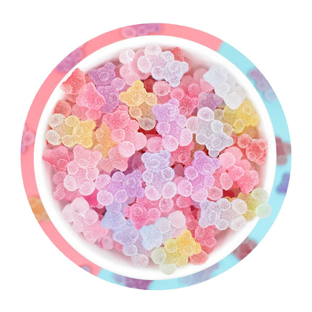 Hot Selling Soft Bear Resin Charms Gummy Bear for 3d Nail Art Decoration Diy Jewelry Making Hairpin Accessories