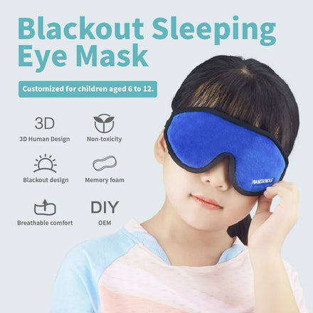 Kids Sleep Eye Mask Blackout & Breathable Perfect for Naps and Falling Asleep Easily