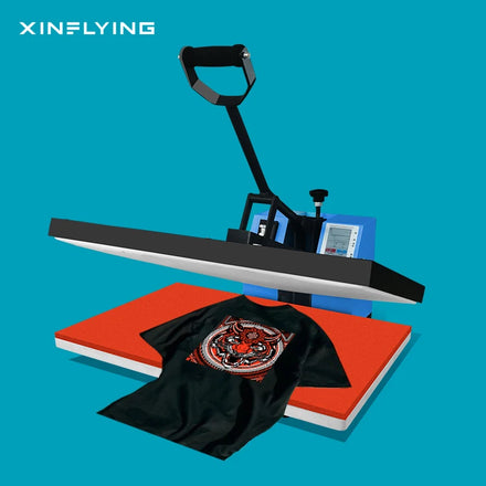 XinFlying High Pressure Flat Manual Heat Press Machine 38*38cm Heat Transfer Machine for T Shirt Printing Easy to Operate
